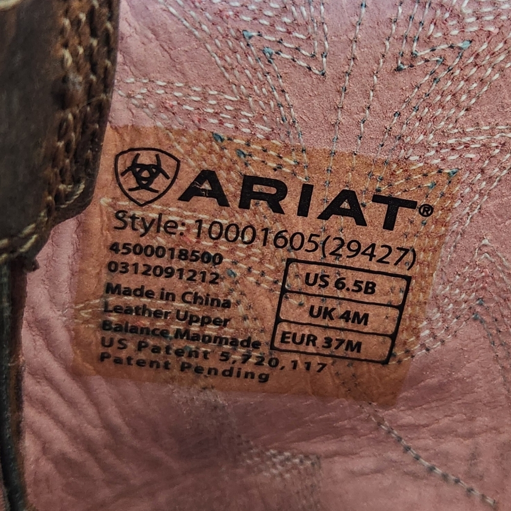Ariat "Heritage Stockman" Brown Leather Cowboy Western Boots | Women's Size 6.5B - Picture 9 of 11